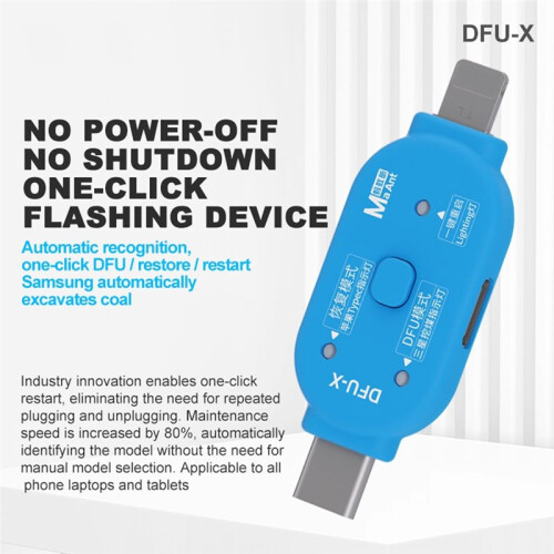 MaAnt DFU-X One-Click DFU Restore Tool Auto Detect Model No Plug-in Shutdown Phone Reboot Adapter for   Android Repair 2