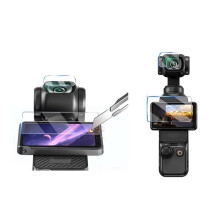 Gehärtetes Glas für Osmo Pocket 3/4 Pro Kameraobjektiv- und Bildschirmschutz HD Kratzfest Schutzfolie Zubehör