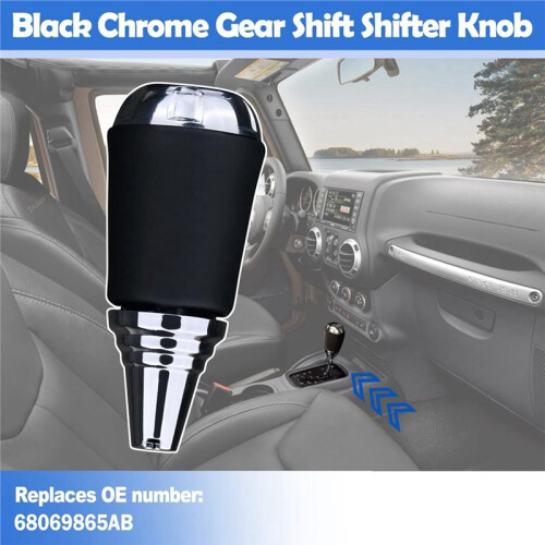 Automatic Transmission Shifter Knob for   2011-2018 68069866AA Gear Shift Handle Knob Accessories Silver 2