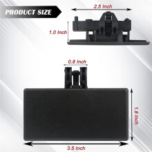 Handschoenkastsluitingsvakgreep voor  F150 F250 F350 F450  voor  MKX Voorzijde Rechts 8C3Z-1506072-AB Zwart