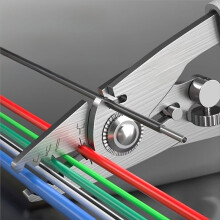 Professionele Glasvezeldraadstripper, 6-in-1 Multifunctioneel Roestvrijstalen Gereedschap voor Glasvezelkabel, Coatingstripper