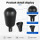 Automatic Transmission Shifter Knob for   2011-2018 68069866AA Gear Shift Handle Knob Accessories Black 2