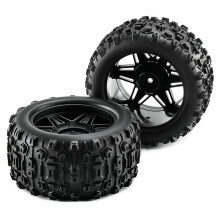 4 Stuks RC voor Truck Wielen Banden 90x45mm voor 1/14 1/16 voor MJX voor E-Revo voor ARRMA Kraton Upgrade Onderdelen Rood