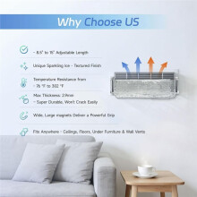 4 Pack Magnetic Air Vent Deflector for Ceiling, Wall & Floor Registers, Air Vent Deflector