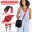 Portable Storage Case for  Flip Camera, Protective Storage Bag with Adjustable Strap Accessory Pocket, Case Only 7