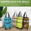 Foldable Grocery Cart Black Oxford Fabric 1 Pack 3