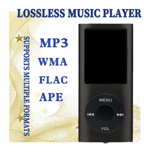 Reprodutor de Música MP3 Portátil Multifuncional com Fones de Ouvido Tela LCD de 1,8 Polegadas 32GB Reprodutor de Áudio Digital Compacto A 1