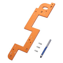 Arcs Grooving Auxiliaries Tool Aluminum Wood Grooving Guide Arcs Grooving Mold Woodworking Round Corner Radius Templates