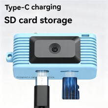 Thumb Camera HD Keychain Digital Camera 1920x1080 30fps Portable Camcorder Recorder TFT LED Screen for Kids Gift B