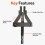 2pcs 2-Jaw Internal Broken Screw Extractor Tool Broken Bolt Remover Easy Out Extractor Kit for Damaged Screws Bolts 3