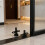 1Set Heavy Duty Screen Door Pivot Hinge Black Spring Loaded Adjustable Rotating Shaft for Folding Screens Partitions 3