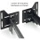 2pcs Bed Frame Brackets Adapter for Headboard Extra Heavy Duty Bed Modification Plate with Hardware 6