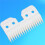18 Teeth Replacement Cutter Blade,for  Fast Feed A5 Dog Grooming Scissors  KM10  Zirconia Ceramic Blade 2