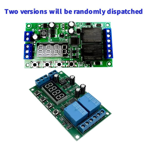 YF-7 DC7-30V Dual Channel Delay Relay Module Control  Multifunctional Pulse Trigger Cycle Timer 0.01s-999m 1