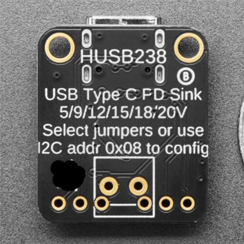 USB Type C Power Delivery Dummy Breakout Board, HUSB238 PD Trigger Module, IIC Programmable