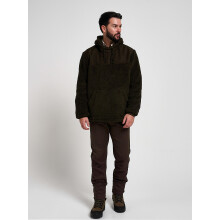 Jack Pyke Men’s Sherpa Fleece Hoodie Gen 2 Dark Olive, Medium