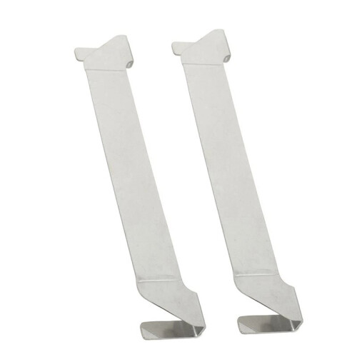 2Pcs Stainless Steel Griddleatula Holder Griddle Tool Holder Barbecue Tool for Long Spatula, Slotted Spatula 1