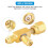 Quick Coupler Access Tee, 1/4'' Valves Core Quick Coupler Tee Adapter with Swivel Connector for Gauge Deep Vacuum Pump 3