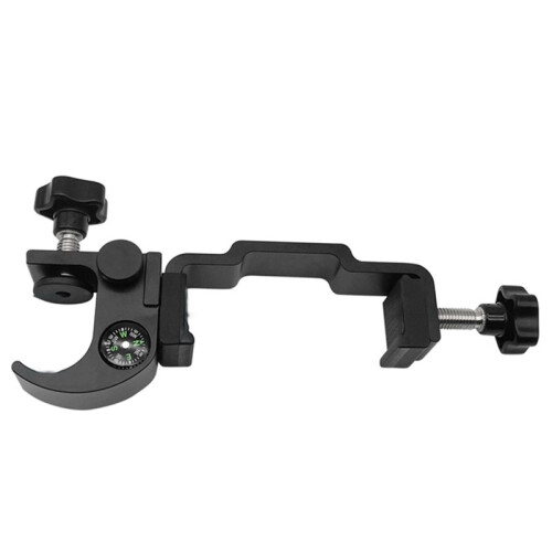 Universal Corrosion-Resistant GNSS GPS Pole Clamp with Compass & Open Data Collector Cradle Mount 1