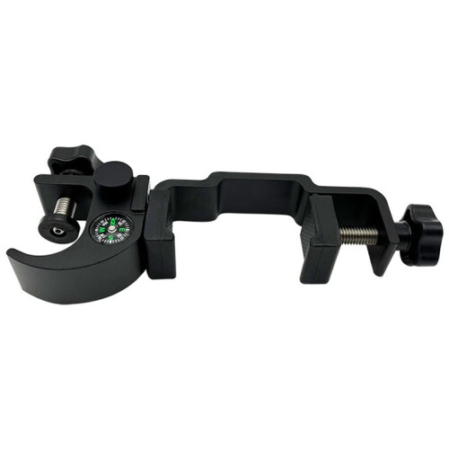 Universal Corrosion-Resistant GNSS GPS Pole Clamp with Compass & Open Data Collector Cradle Mount