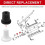 4Pcs Sandblasting Nozzle Tips Kit, Ceramic Tips 2/2.5/3/3.5mm Tips for SandBlaster & Blast Cabinet 7