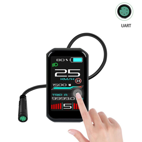Ebike Display VD18MT Elektrische Fietscomputer voor Tongsheng UART Protocol Ebike Middenmotor 5Pin Ebike Display 1