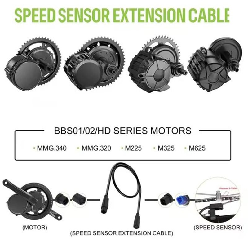 60cm CAN-BUS Speed Sensor Extension Cable (Plug-and-) for BBS01/BBS02 ...