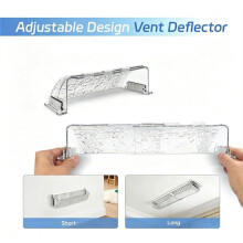 4 Pack Magnetic Air Vent Deflector for Ceiling, Wall & Floor Registers, Air Vent Deflector