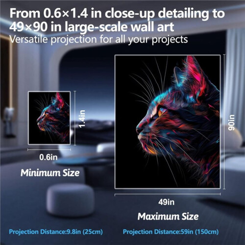 Art Projector for Tracing and Drawing Projector with App Free Web Control,Online/Offline Modes Adjustable Stand EU Plug