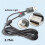 Micro USB Charger Cable 2.75m with Ferrite Core for Charging PS4  One &  One S Controllers 2