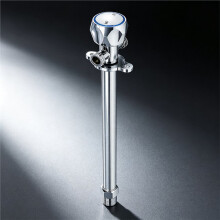 12 Zoll Frostfreier Sillcock Außenwasserhahn Dualschlauch Bleifreies Messing Wasserhahn mit 1/2" NPT Eingang
