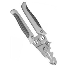 3xWire Stripper Screwing Unscrewing Electricians Portable Wire Cutter Stripper Silver with Marks