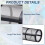 100 Mesh Inline-Filter Ersatz - 4 Stück Edelstahlfilter für Gartenschlauch 2