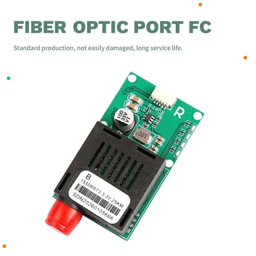 25KM TTL Optical Transceiver Module FC Interface Fiber Transceiver Optical Terminal Equipment AV/VCC/GND RX 2
