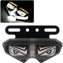 LED Truck Side Marking Warning Light Eye Dynamic Flowing LED Taillight Super Bright Motorcycle Signal Light White