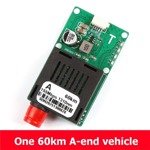 60KM TTL Optical Transceiver Module FC Interface Fiber Transceiver Optical Terminal Equipment AV/VCC/GND TX 1