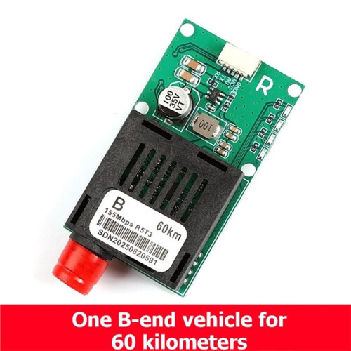 60KM TTL Optical Transceiver Module FC Interface Fiber Transceiver Optical Terminal Equipment AV/VCC/GND RX 1