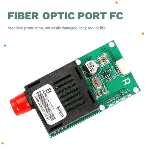 60KM TTL Optical Transceiver Module FC Interface Fiber Transceiver Optical Terminal Equipment AV/VCC/GND RX 2
