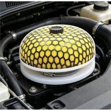 Universal 76mm Air Filter, High Flows Air Purifier, Air Filter,Filter with High Quality and Stable Performance Yellow