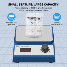 3L Digital Magnetic Stirrer Lab Magnetic Mixer Display Desktop Liquid Agitator Laboratory Mixing Equipment EU Plug
