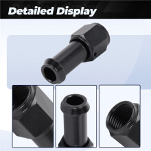Raccordo Femmina AN6 A Tubo da 3/8" - Connettore per Radiatore 'Olio/Linea del Carburante per Modifiche Alle Prestazioni Automobilistiche
