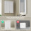 (White, Engineered Wood) Bathroom Wall Cabinet with Adjustable Shelves - White 4
