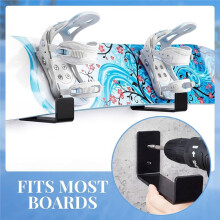 Skateboard Wall Mount Storage Hanger Skateboard Display Rack Storage Hanger for Room, Garage, Home Black