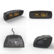 24V Truck Parking Sensor Set Parktronic Reversing  Display with Detector Beep Voice Alarming for Van Rv Lorry