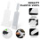 2 PCS Bulldozer Squeegee, Long Handle Flat Glass Tinting Tools for Automotive Front Wrapping Windshield Paddle Squeegee 3
