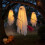 Halloween Decorations - 3pcs Remote-Controlled Hanging  Decor with Lights for Indoor/Outdoor 7