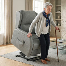 HOMCOM Power Lift Recliner Chair Dual Motor, Grey