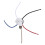 1PCS Ceiling Fan Lights  ZingEar ZE-208S E89885 3 Speed 4 Wire Fan  Pull Chain ,Fan Lights ,Bronze 6