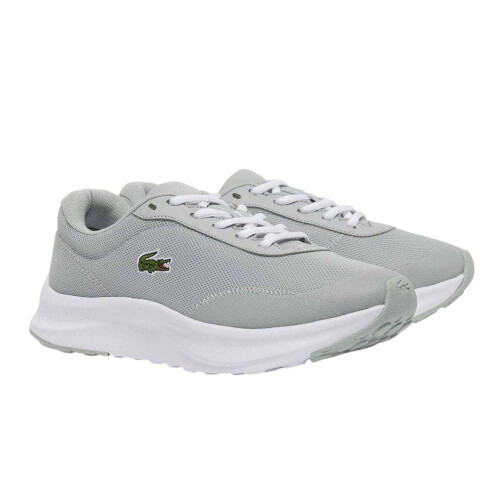 Lacoste (10 UK, Grey/White) Lacoste Mens Neo Runbase Mesh Cushioned Trainers 1