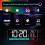 LED Alarm Clock Spectrum Pickup Electronic Clock Temperature & Humidity & Snooze Function 12/24Hr Brightness 6